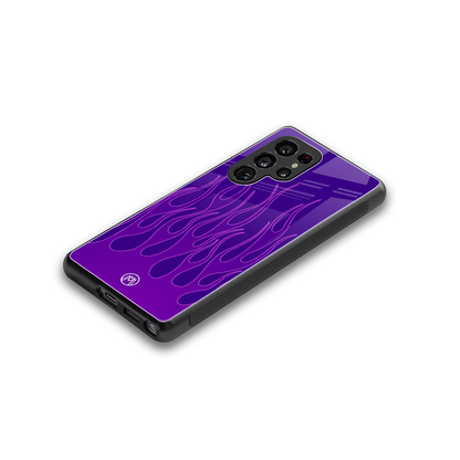 y2k magenta flames back phone cover | glass case for samsung galaxy s25 ultra