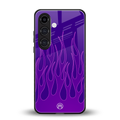y2k magenta flames back phone cover | glass case for samsung galaxy s25 plus