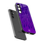 y2k magenta flames back phone cover | glass case for samsung galaxy s25 plus