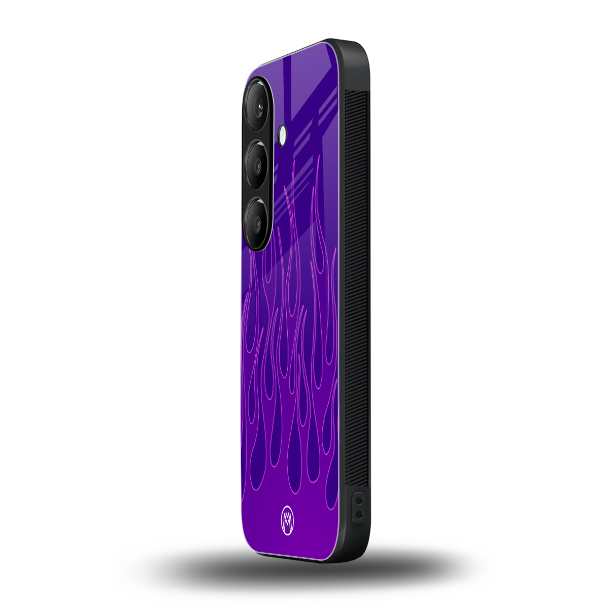y2k magenta flames back phone cover | glass case for samsung galaxy s25 plus