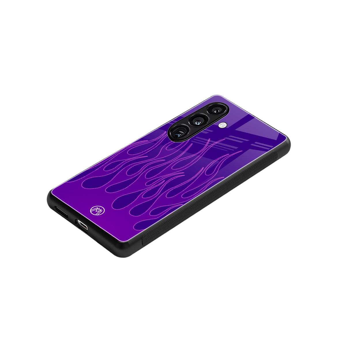 y2k magenta flames back phone cover | glass case for samsung galaxy s24 plus