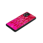 y2k magenta glittery flames back phone cover | glass case for nothing phone 2