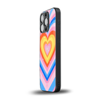 y2k rainbow hearts back phone cover | glass case for iphone 13 pro