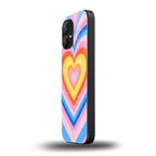 y2k rainbow hearts back phone cover | glass case for nothing phone 1