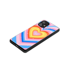 y2k rainbow hearts back phone cover | glass case for nothing phone 1