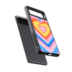 y2k rainbow hearts back phone cover | glass case for google pixel 6