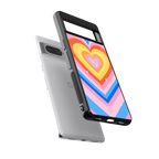 y2k rainbow hearts back phone cover | glass case for google pixel 7 pro