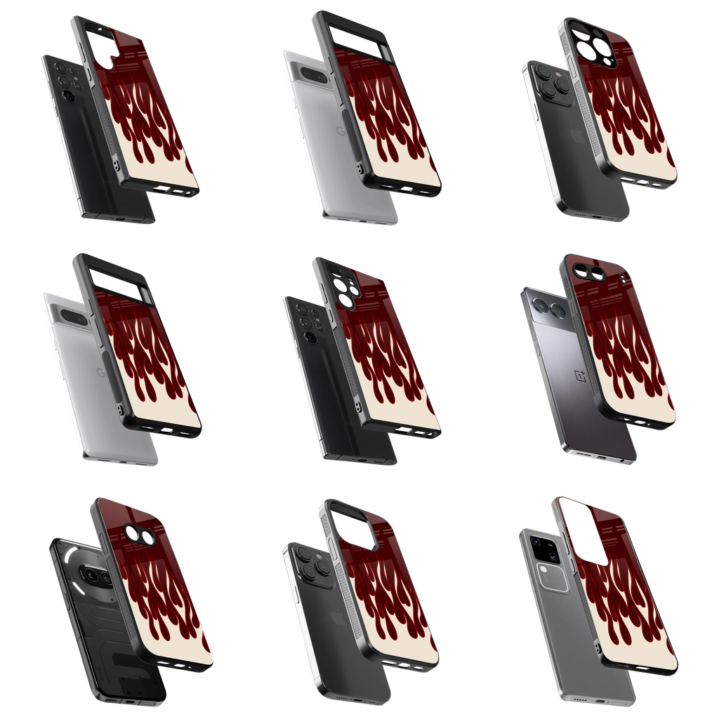 Durable Glass Back Mobile Case for iPhone, Samsung, OnePlus, Google Pixel, Redmi, Vivo, Oppo