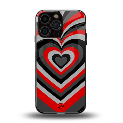 y2k red hearts lucifer edition back phone cover | glass case for iphone 13 pro max