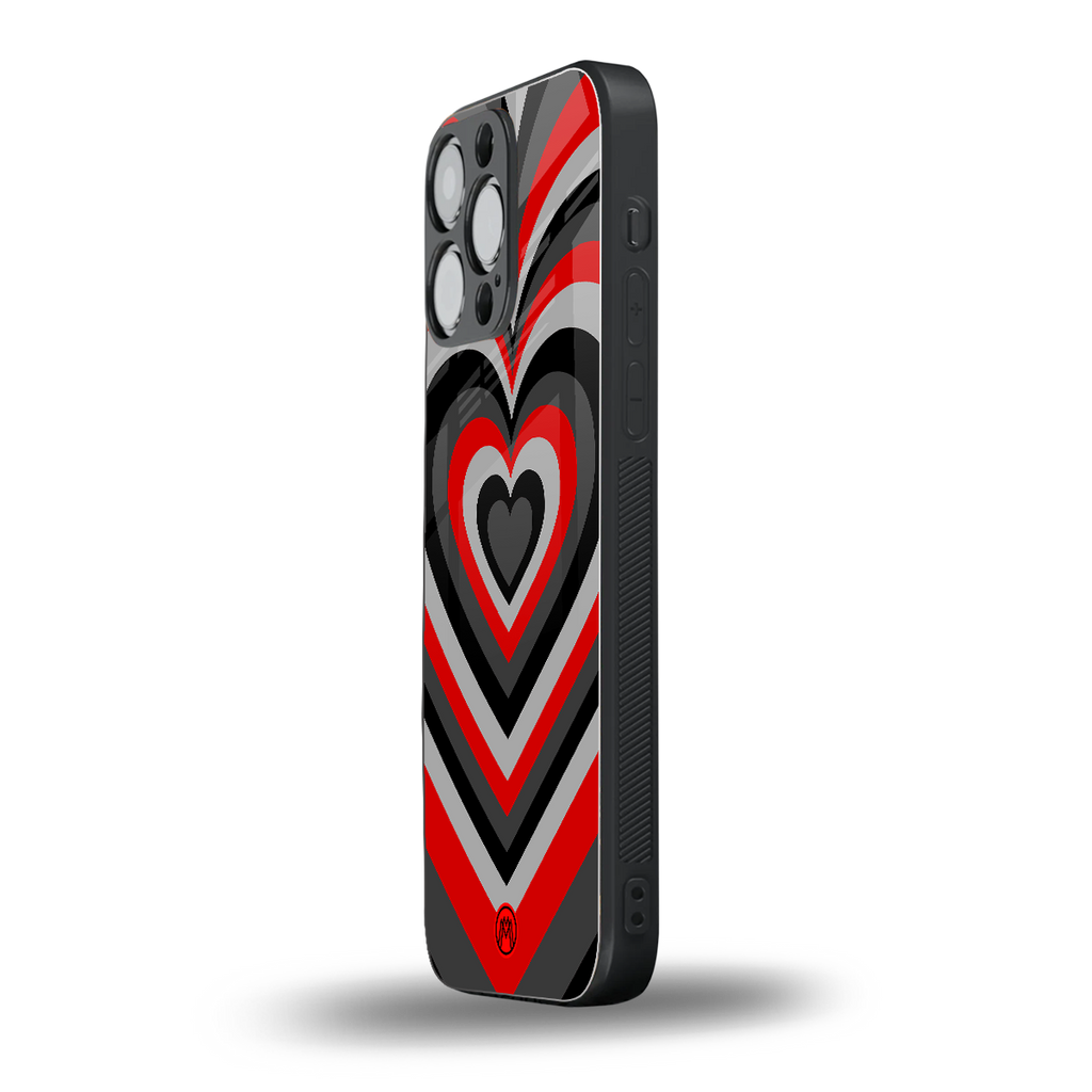 y2k red hearts lucifer edition back phone cover | glass case for iphone 13 pro max