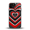 y2k red hearts lucifer edition back phone cover | glass case for iphone 13