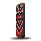 y2k red hearts lucifer edition back phone cover | glass case for iphone 14 plus