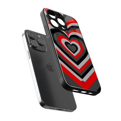 y2k red hearts lucifer edition back phone cover | glass case for iphone 14 pro max