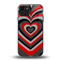y2k red hearts lucifer edition back phone cover | glass case for iphone 15