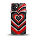 y2k red hearts lucifer edition back phone cover | glass case for iphone 16 plus