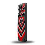 y2k red hearts lucifer edition back phone cover | glass case for iphone 16 plus