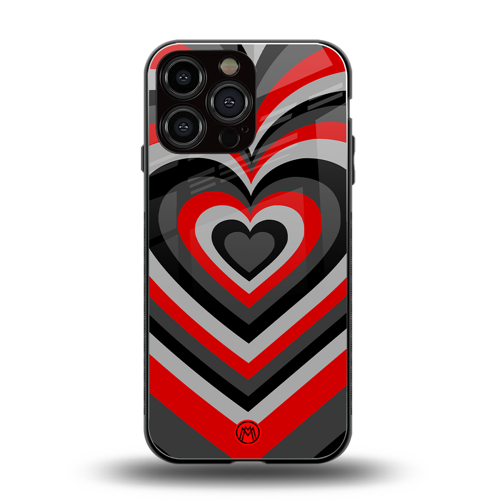 y2k red hearts lucifer edition back phone cover | glass case for iphone 16 pro max