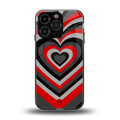 y2k red hearts lucifer edition back phone cover | glass case for iphone 16 pro