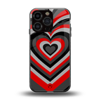 y2k red hearts lucifer edition back phone cover | glass case for iphone 16 pro