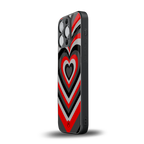 y2k red hearts lucifer edition back phone cover | glass case for iphone 16 pro