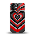 y2k red hearts lucifer edition back phone cover | glass case for iphone 16