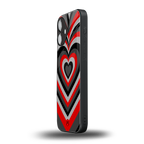 y2k red hearts lucifer edition back phone cover | glass case for iphone 16