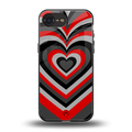 y2k red hearts lucifer edition back phone cover | glass case for iphone 16e