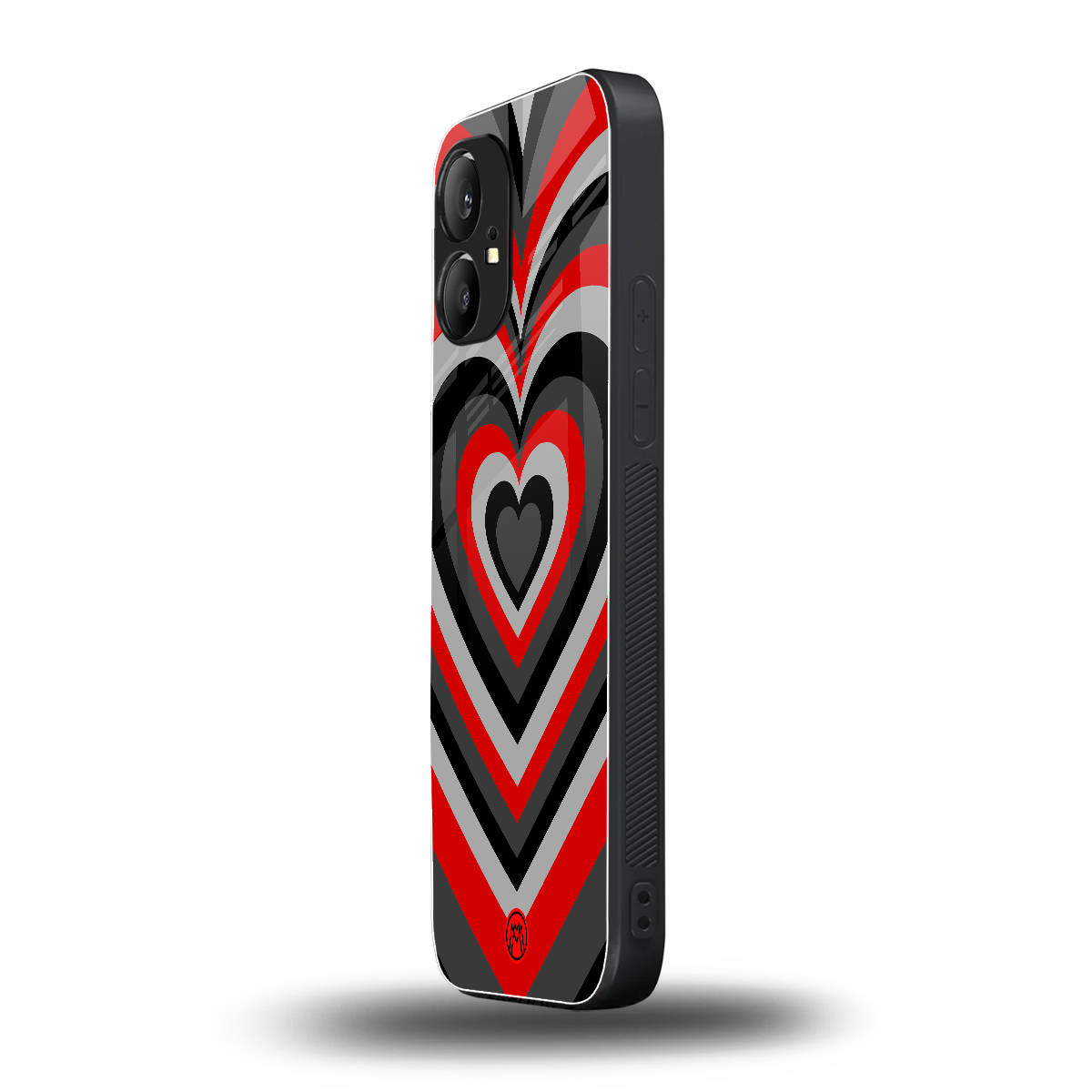 y2k red hearts lucifer edition back phone cover | glass case for nothing phone 1