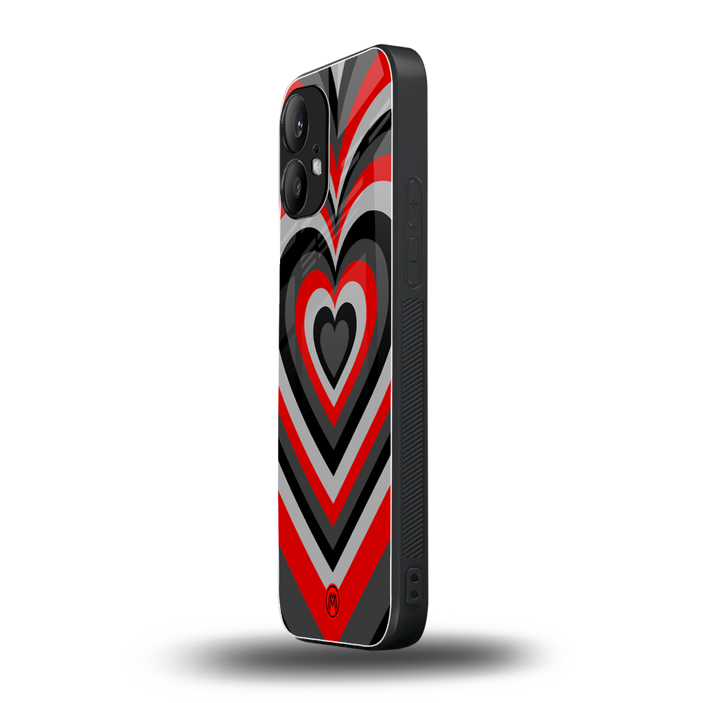 y2k red hearts lucifer edition back phone cover | glass case for nothing phone 2