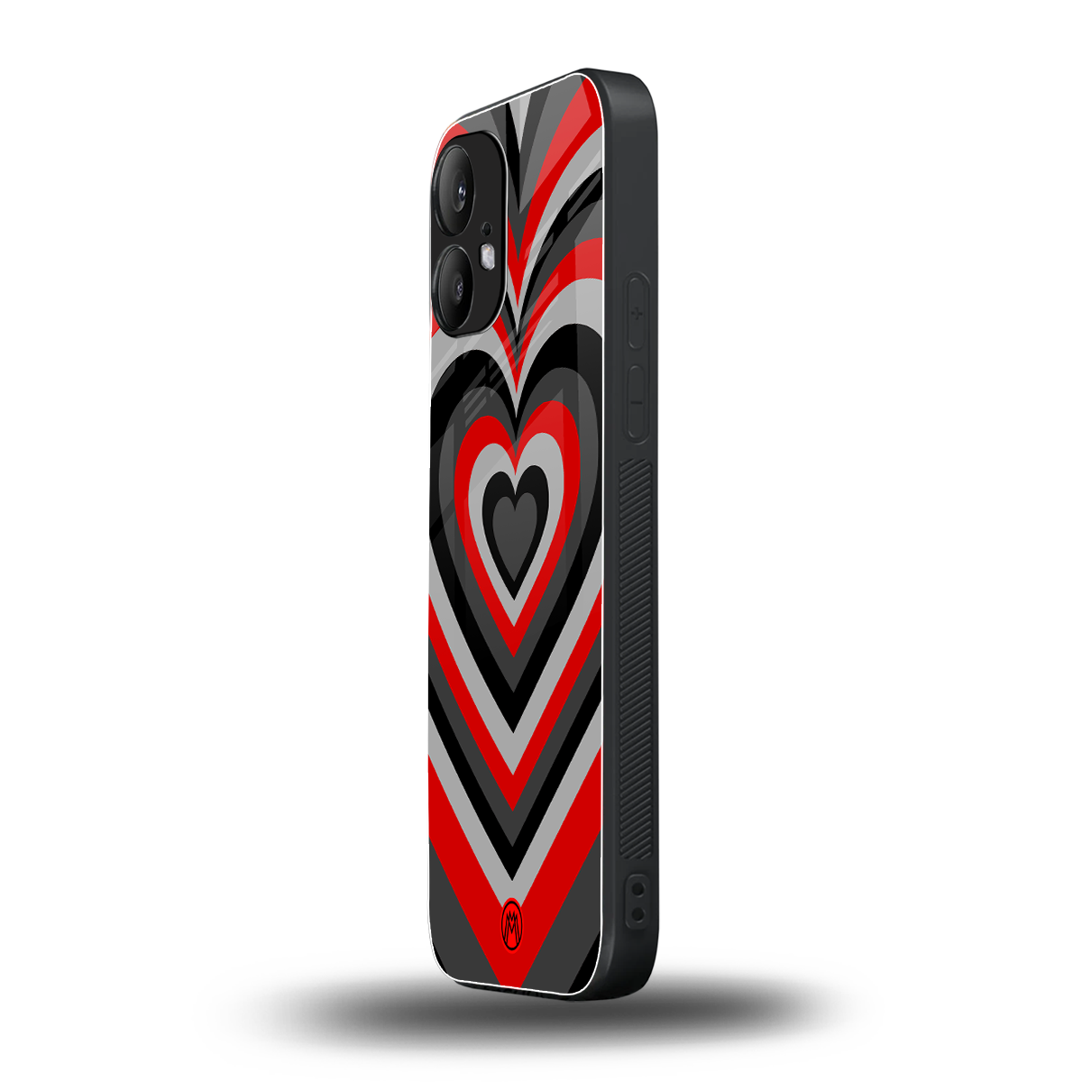 y2k red hearts lucifer edition back phone cover | glass case for nothing phone 2
