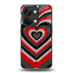 y2k red hearts lucifer edition back phone cover | glass case for oneplus nord 3