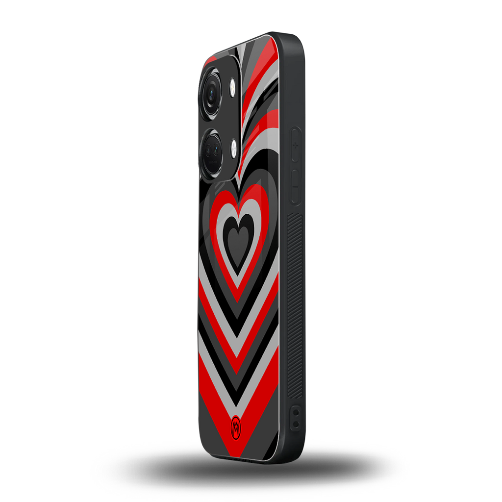 y2k red hearts lucifer edition back phone cover | glass case for oneplus nord 3
