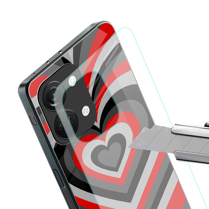 y2k red hearts lucifer edition back phone cover | glass case for oneplus nord 3