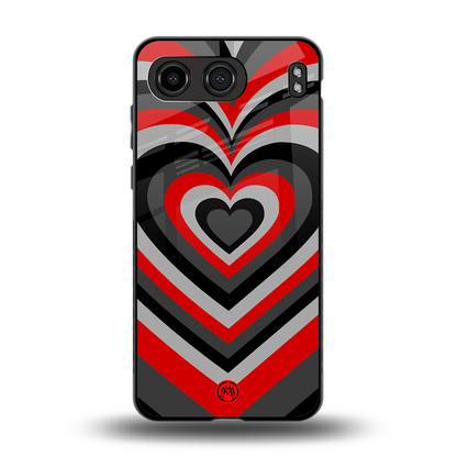 y2k red hearts lucifer edition back phone cover | glass case for oneplus nord 4