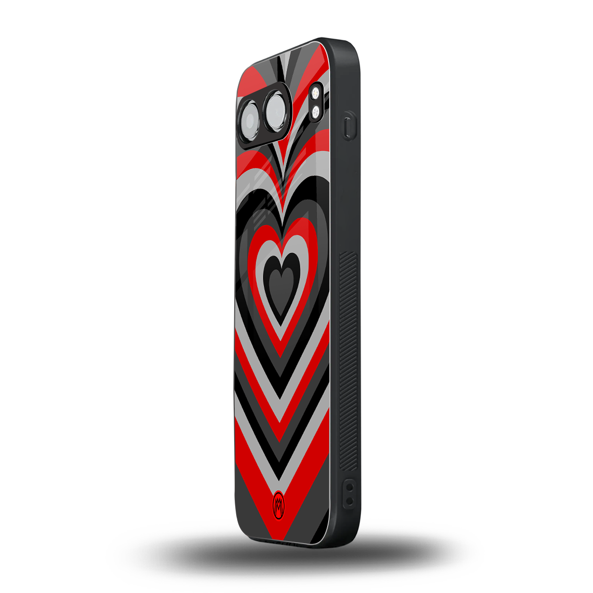 y2k red hearts lucifer edition back phone cover | glass case for oneplus nord 4