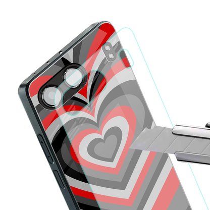 y2k red hearts lucifer edition back phone cover | glass case for oneplus nord 4