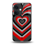 y2k red hearts lucifer edition back phone cover | glass case for oneplus nord ce 3