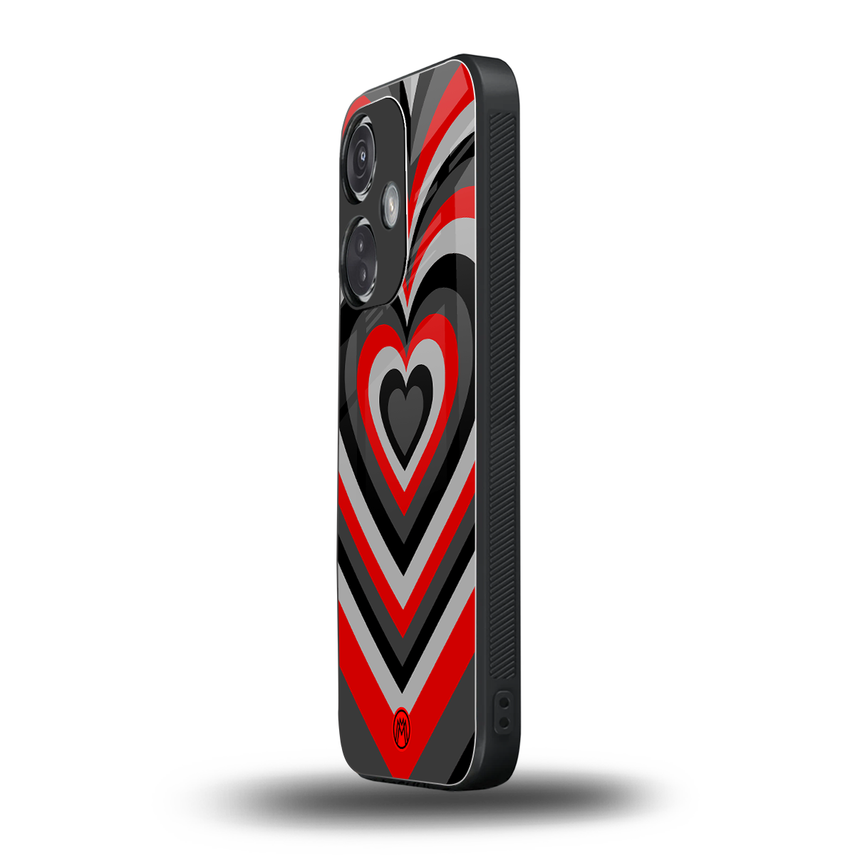 y2k red hearts lucifer edition back phone cover | glass case for oneplus nord ce 3