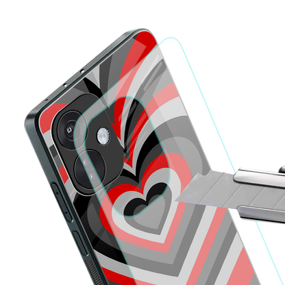 y2k red hearts lucifer edition back phone cover | glass case for oneplus nord ce 3