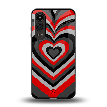y2k red hearts lucifer edition back phone cover | glass case for oneplus nord ce 4 lite
