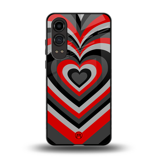 y2k red hearts lucifer edition back phone cover | glass case for oneplus nord ce 4 lite
