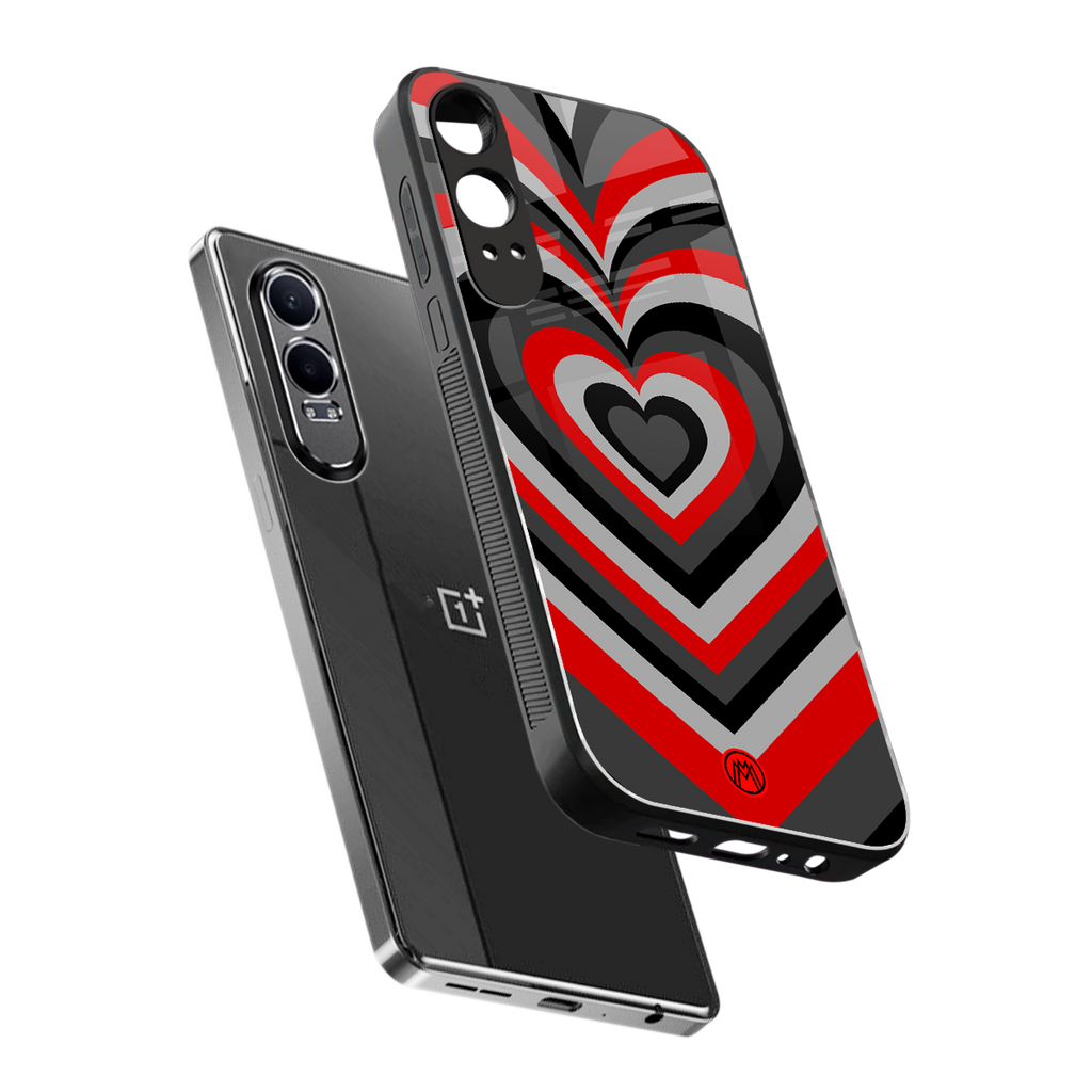 y2k red hearts lucifer edition back phone cover | glass case for oneplus nord ce 4 lite