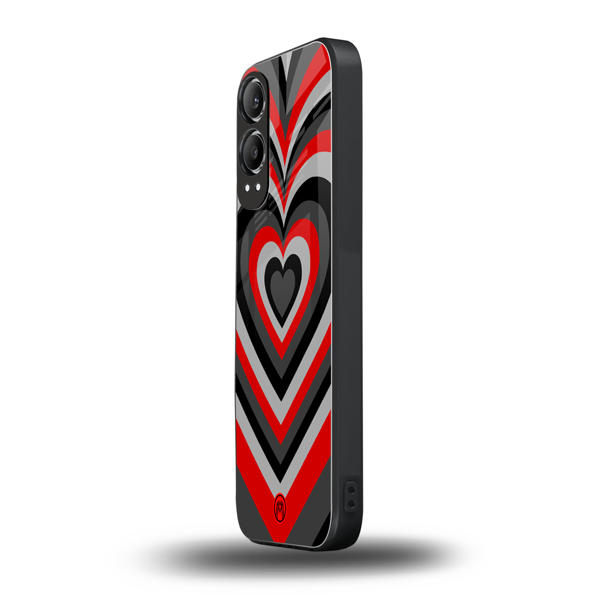 y2k red hearts lucifer edition back phone cover | glass case for oneplus nord ce 4 lite