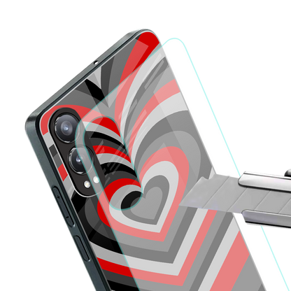 y2k red hearts lucifer edition back phone cover | glass case for oneplus nord ce 4 lite