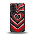 y2k red hearts lucifer edition back phone cover | glass case for oneplus nord ce 4
