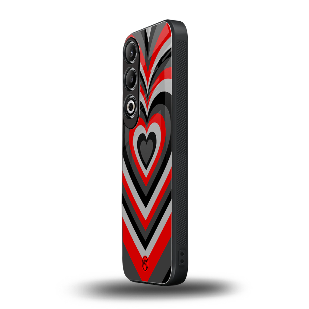 y2k red hearts lucifer edition back phone cover | glass case for oneplus nord ce 4
