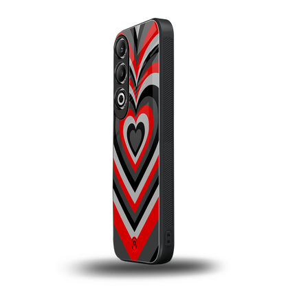 y2k red hearts lucifer edition back phone cover | glass case for oneplus nord ce 4