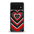 y2k red hearts lucifer edition back phone cover | glass case for google pixel 6 pro