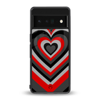 y2k red hearts lucifer edition back phone cover | glass case for google pixel 6 pro