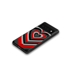 y2k red hearts lucifer edition back phone cover | glass case for google pixel 6 pro